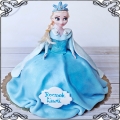 101 Tort lalka księżniczka Elza , kraina lodu , lalka przestrzenny tort 