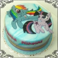 8 Tort z Kucykami  Pony  Rainbow Dash i Twilight Sparkle