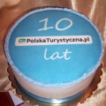 29 Tort firmowy dla firmy z branży turystycznej Krakowskie Torty Artystyczne Cukiernia Kraków