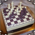 70 Tort szachownica z szachami przestrzenny 