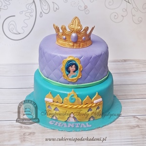 Tort z Dżasminą z bajki Aladyn