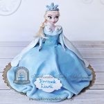 58BD Tort lalka Elsa księżniczka Disney Frozen Kraina Lodu