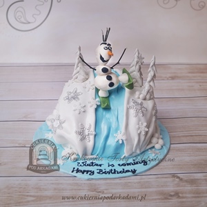67BD Tort bałwan Olaf Frozen