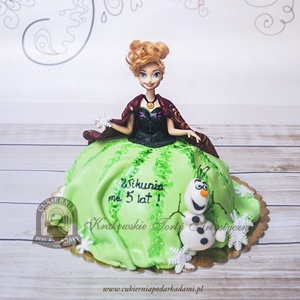 księżniczka Anna z bajki Frozen - Kraina Lodu