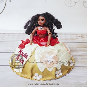 Tort z lalką Moana VAIANA Skarb Oceanu