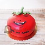 Tort w kształcie pomidora