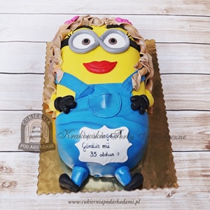 Tort Minionka - wersja dla dziewczyn