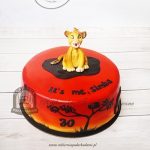 Tort KRÓL LEW z figurką Simby