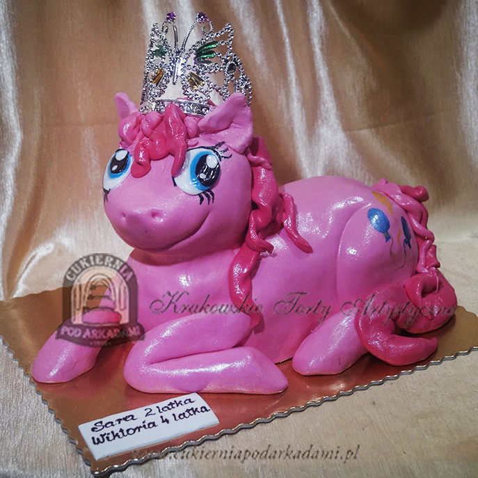 Tort Pinkie pie przestrzenny rozowy kucyk My Little Pony