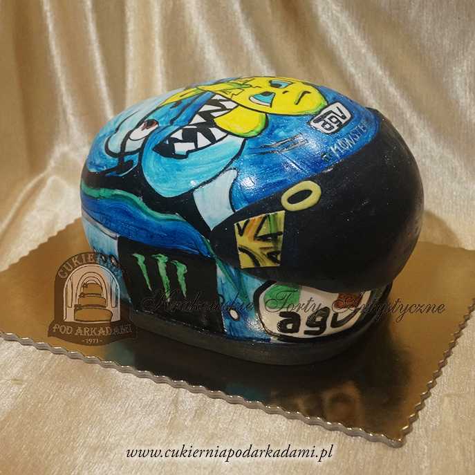 106ASM.Tort-kask-na-motor-recznie-malowany-sport-cukiernia-pod-arkadami-krakow
