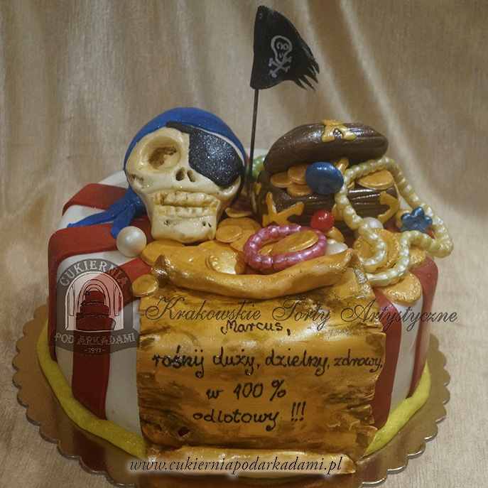 116ADCH.Tort-dla-pirata-czaszka-czarna-flaga-skrzynia-skarbow-mapa-skarbow-cukiernia-pod-arkadami-krakow