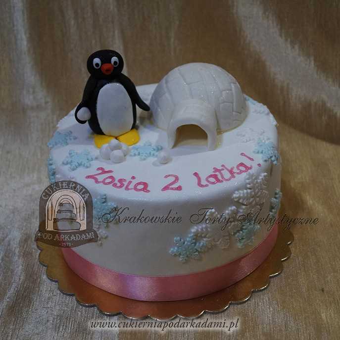 196ADU.Tort-z-bajka-pingwinek-pingu-iglo-lod-Antarktyda-cukiernia-pod-arkadami-krakow