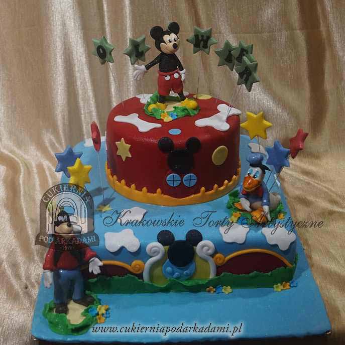236ADU.Tort-myszka-Miki-Kaczor-Donald-pies-Gufi-pietrowy-disney-gwiazdki-cukiernia-pod-arkadami-krakow