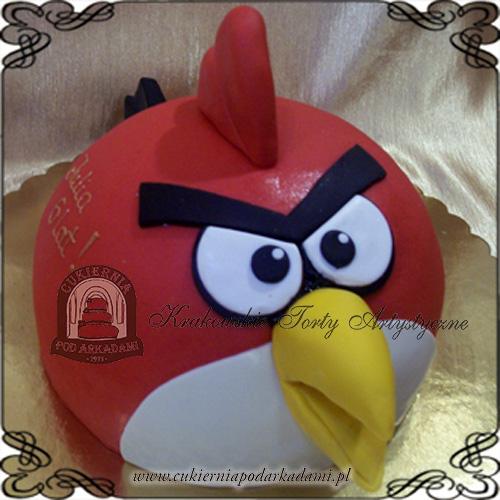 25ADCH.Tort-czerwony-ptak-angry-birds-przestrzenny-cukiernia-pod-arkadami-krakow