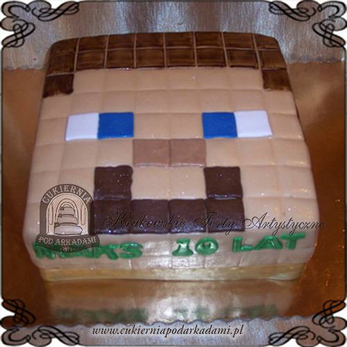 61ADCH.Tort-dla-dzieci-z-gry-Minecraft-glowa-Stevea-cukiernia-pod-arkadami-krakow