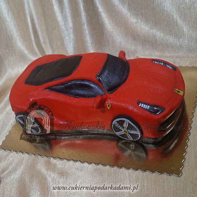 99ASM.Tort-Ferarri-488-gtb-czerwone-auto-spotowe-super-furaprzestrzenne-cukiernia-pod-arkadami-krakow