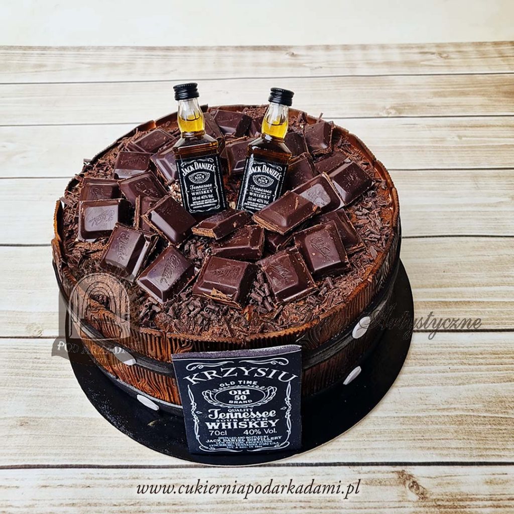 387BA Jack Daniel’s Tennessee Whiskey w beczce z ciemną czekoladą-cukiernia-pod-arkadami