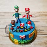 396BD Tort Mario i Luigi z gry komputerowej-cukiernia-pod-arkadami