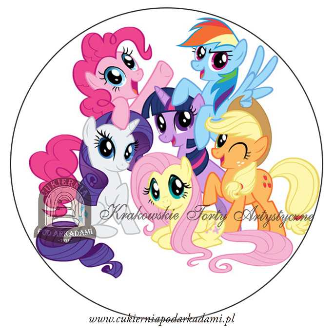 93AFO.Oplatek-kucyki-pony-6-postaci-ladny-cukiernia-pod-arkadami-krakow