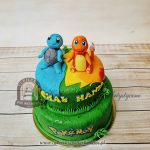 412BD Tort z Pokemonami dla rodzeństwa - dla dziewczynki i chłopca-cukiernia-pod-arkadami