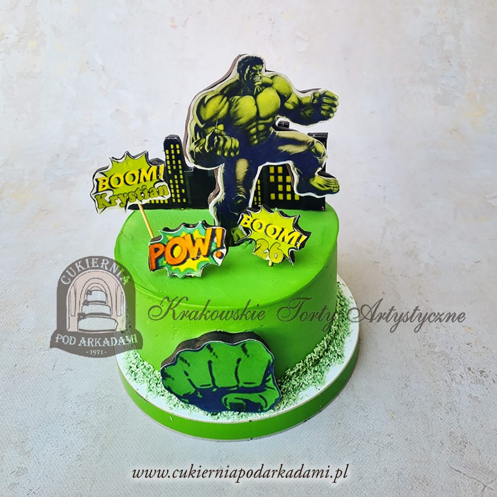 452BD Tort zielony HULK CPA
