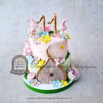 463BD Bajkowy wróżkowy pastelowy tort dla nastolatki cpa