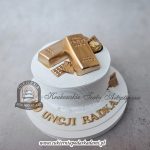 490BA Tort ze sztabkami złota cpa