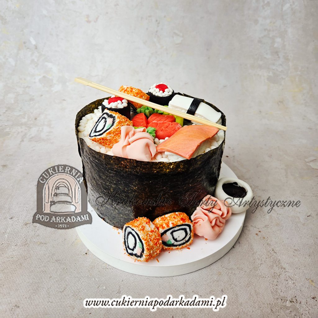 492BA Tort w ksztacie sushi cpa